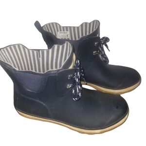 Wind River Navy Blue Ankle Waterproof Rain Boots 9